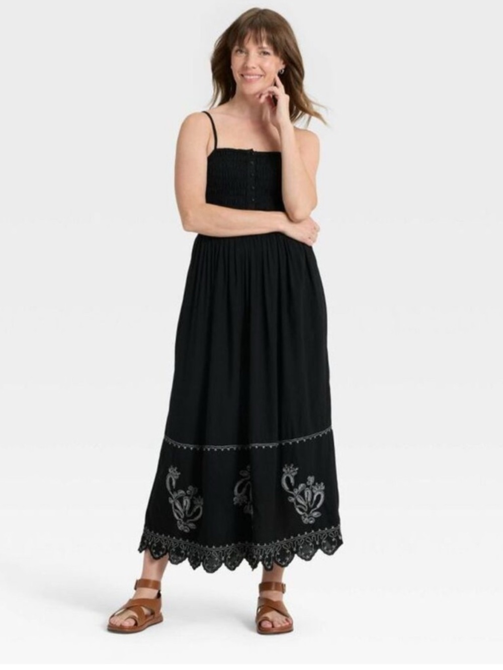Universal Thread Black Textured Skirt